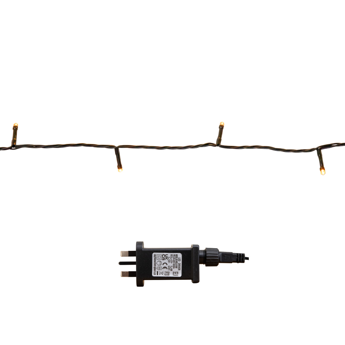 100m 1000 LED Multi-Action Christmas String Lights in Antique White