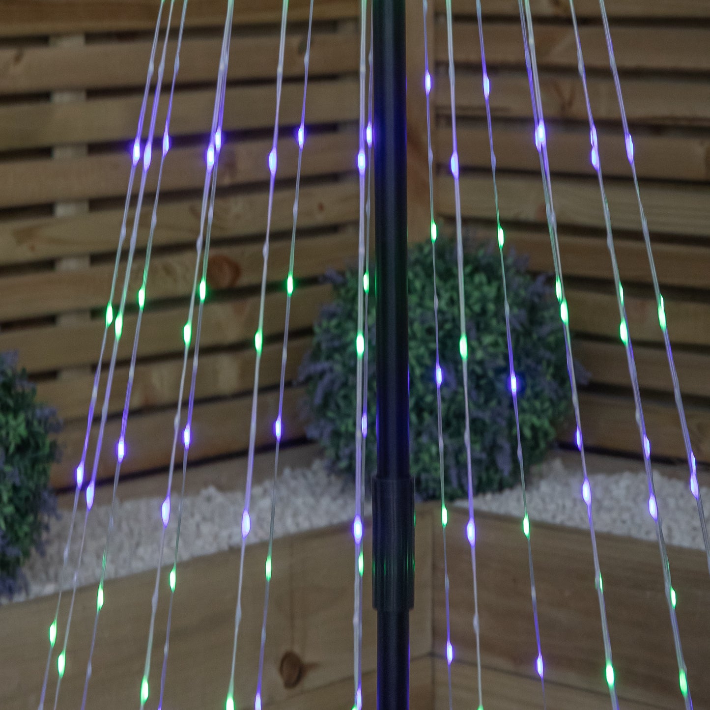 1.8m Light up Twinkle Christmas Maypole Tree with Multi-Coloured LEDs