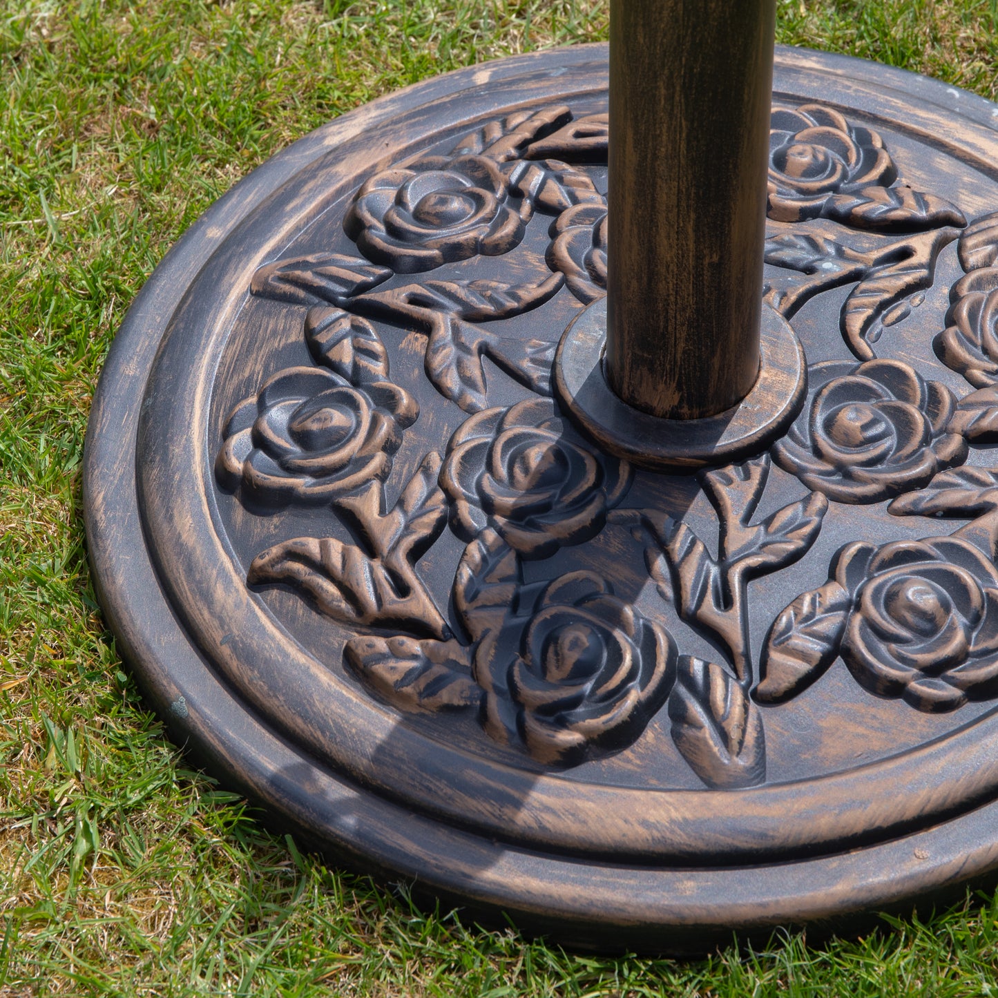 Samuel Alexander 9kg Heavy Duty Bronze Cast Iron Effect Garden Parasol Base