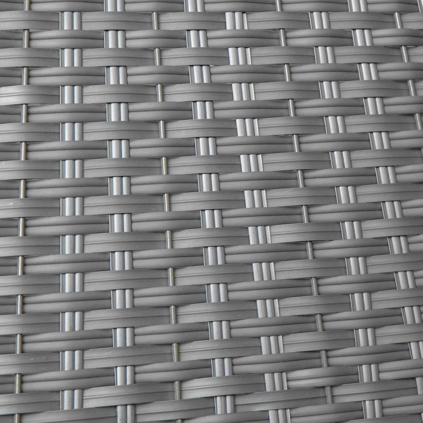 47cm x 46cm Samuel Alexander Foldable Faux Rattan Christmas Tree Skirt in Grey