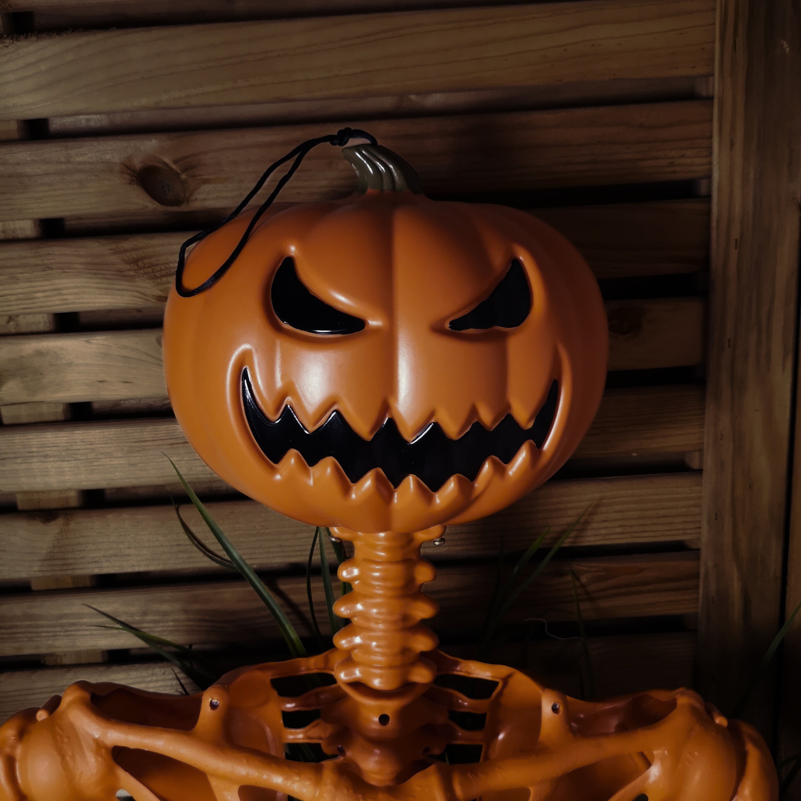 150cm (5ft) Posable Halloween Pumpkin Skeleton Decoration