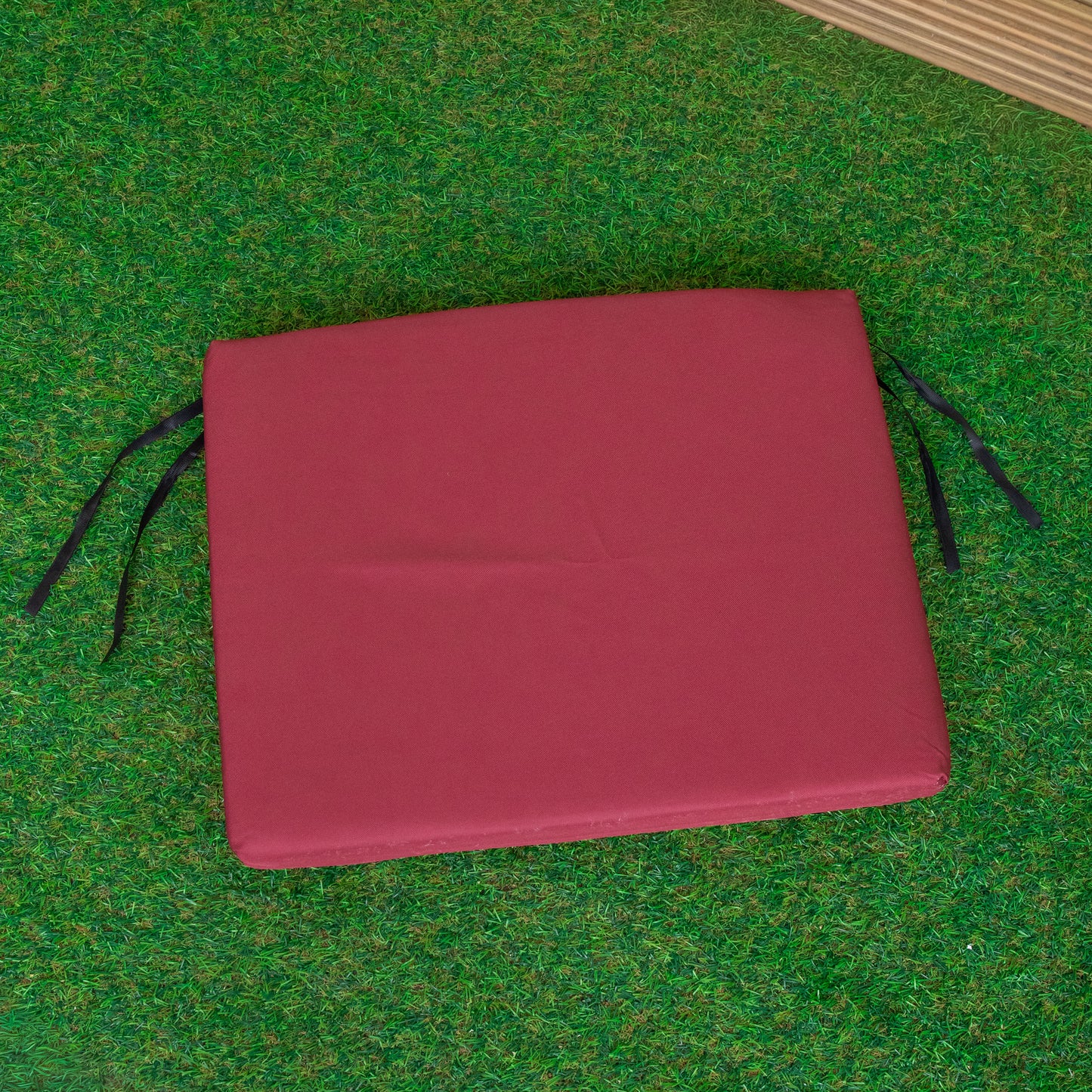 52 x 41cm Cushion Base for Single Wooden Garden Chair in Burgundy