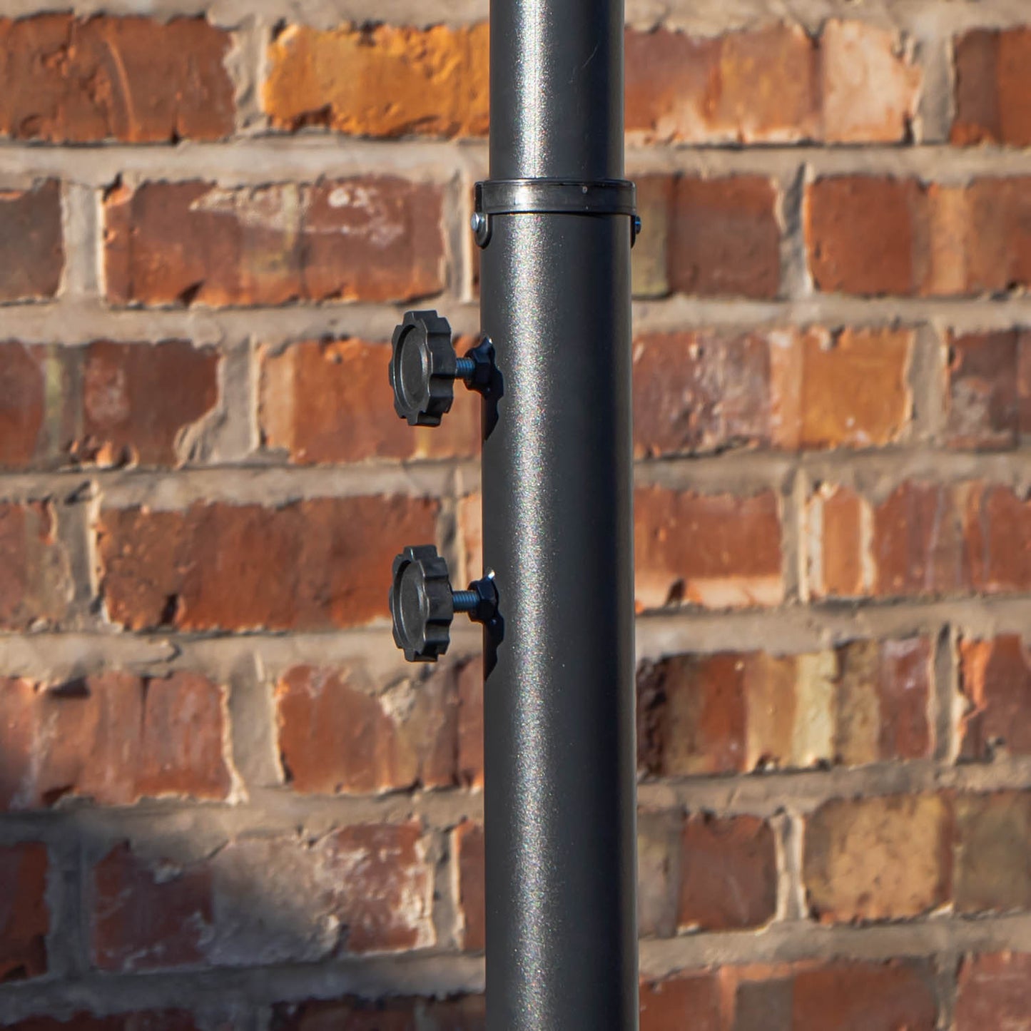 Factory Seconds 3m Cantilever Parasol in Grey with Crank Handle for Patio Garden Banana Parasol with UV Protection Outdoor Umbrella Sun Shades for Garden