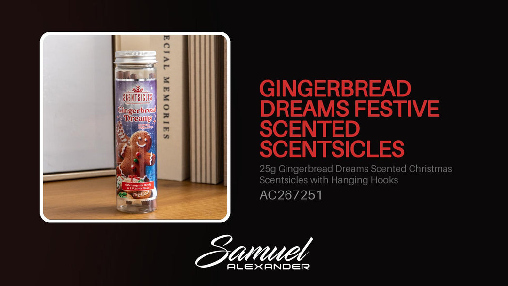 25g Gingerbread Dreams Scented Christmas Scentsicles with Hanging Hooks