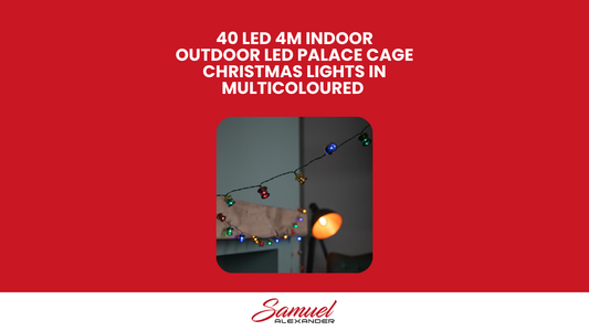 40 LED 4m Indoor Outdoor LED Palace Cage Christmas Lights in Multicoloured