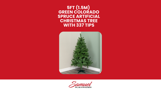 5ft Colorado Spruce Christmas Tree in Green with 337 tips 86cm Diameter
