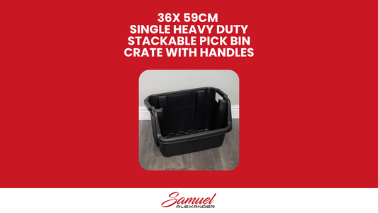 Singular 59 x 41 x 36cm Heavy Duty Stackable Crate / Pick Bin with Handles