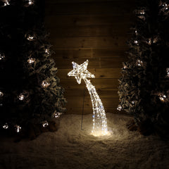 90cm Soft Acrylic LED Shooting Star Christmas Decoration with 160 LEDs