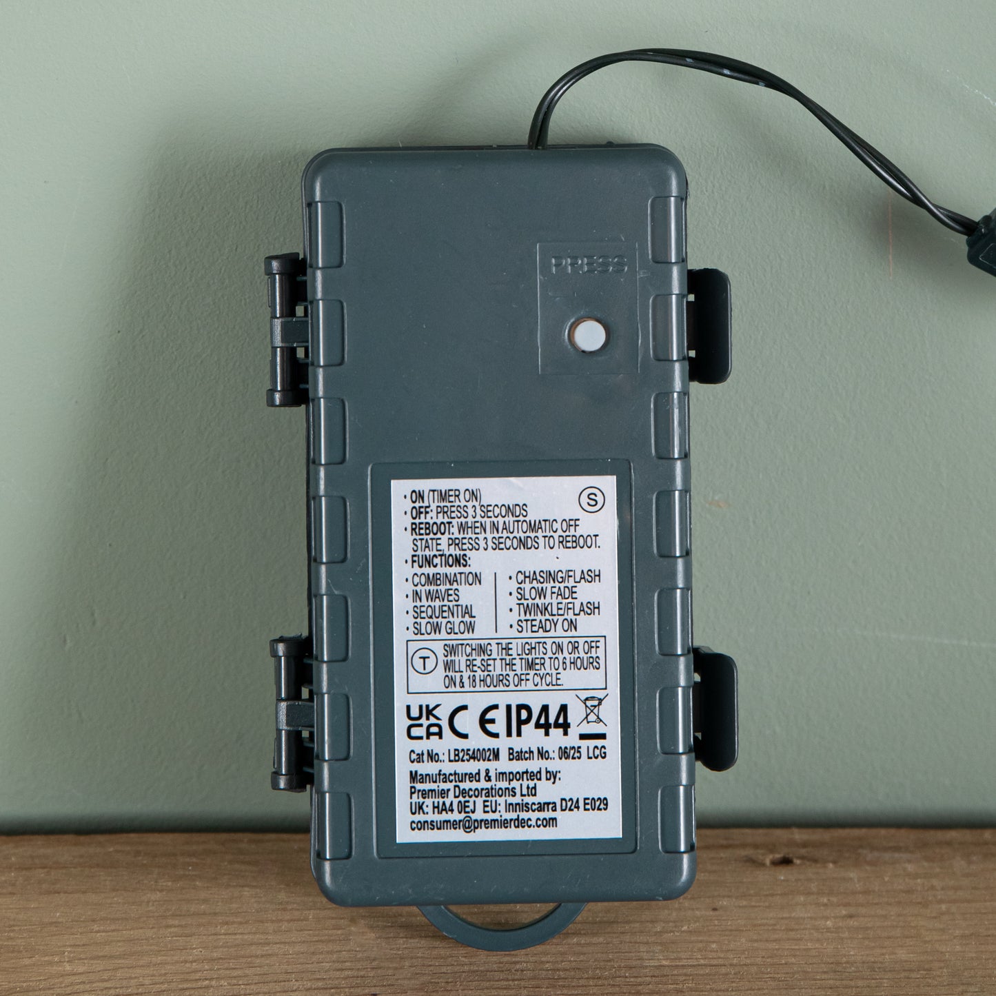 9m 360 LED Battery Operated Christmas BerryBrights String Lights in Red