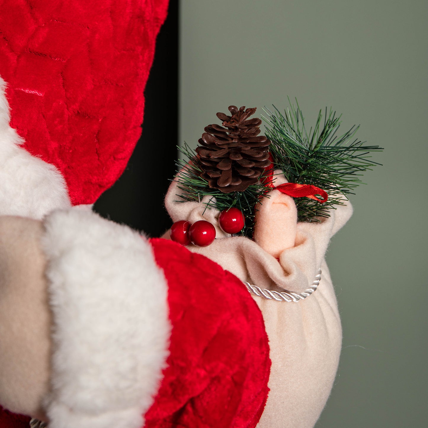 80cm Red Standing Mega Papa Noel Santa Claus Indoor Decoration