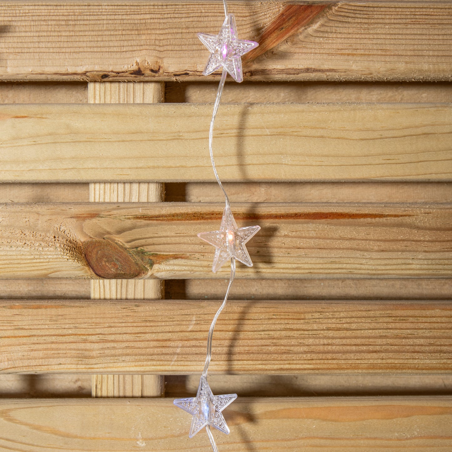 1.2 x 1.2m Light up Christmas Star Curtain Lights with 108 Rainbow LEDs