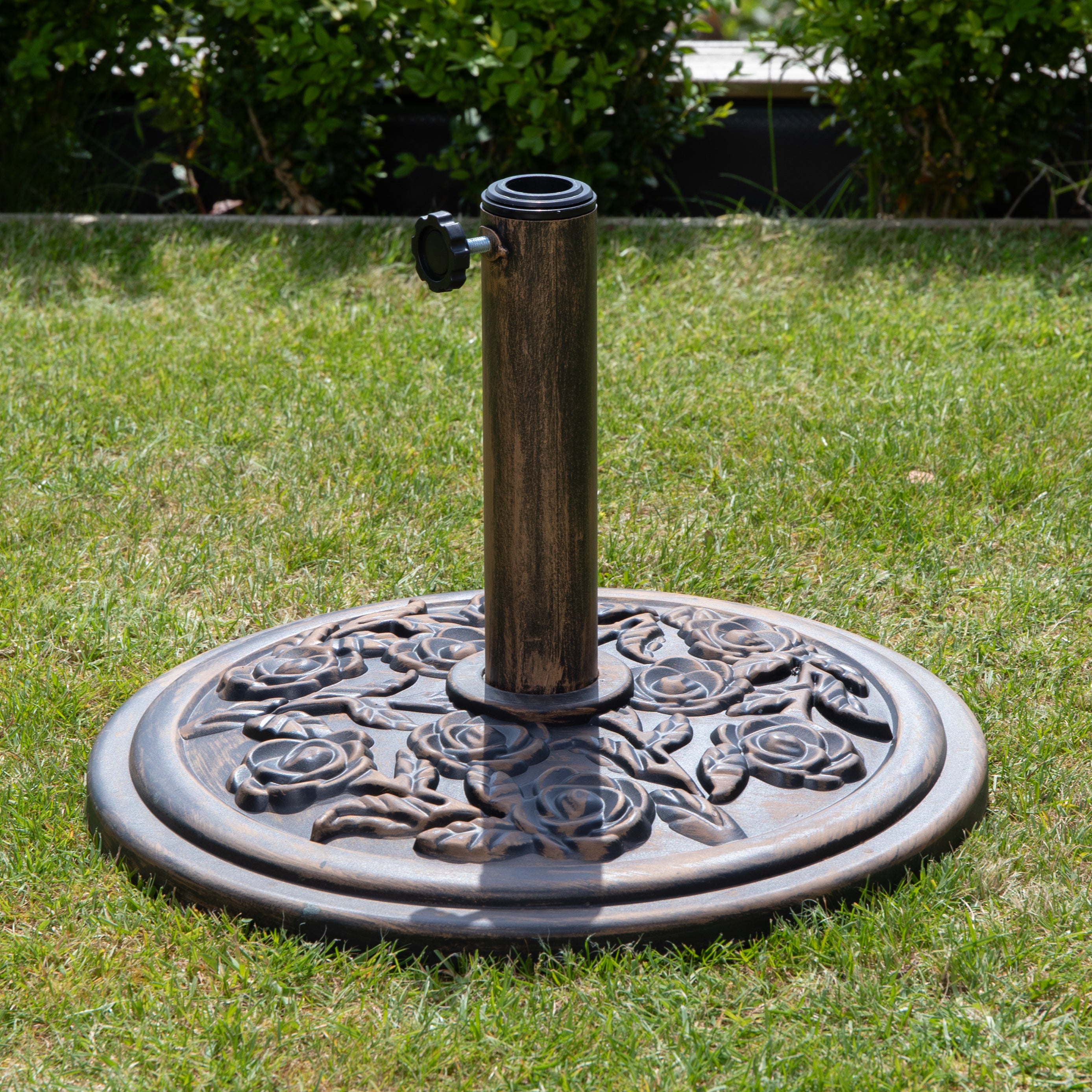 Samuel Alexander 9kg Heavy Duty Bronze Cast Iron Effect Garden Parasol Base