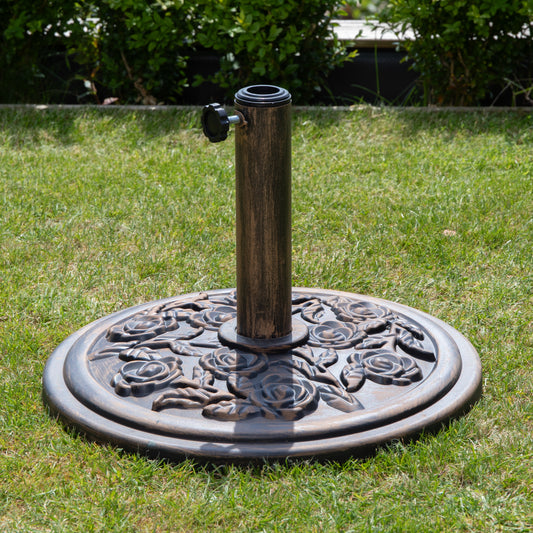Samuel Alexander 9kg Heavy Duty Bronze Cast Iron Effect Garden Parasol Base