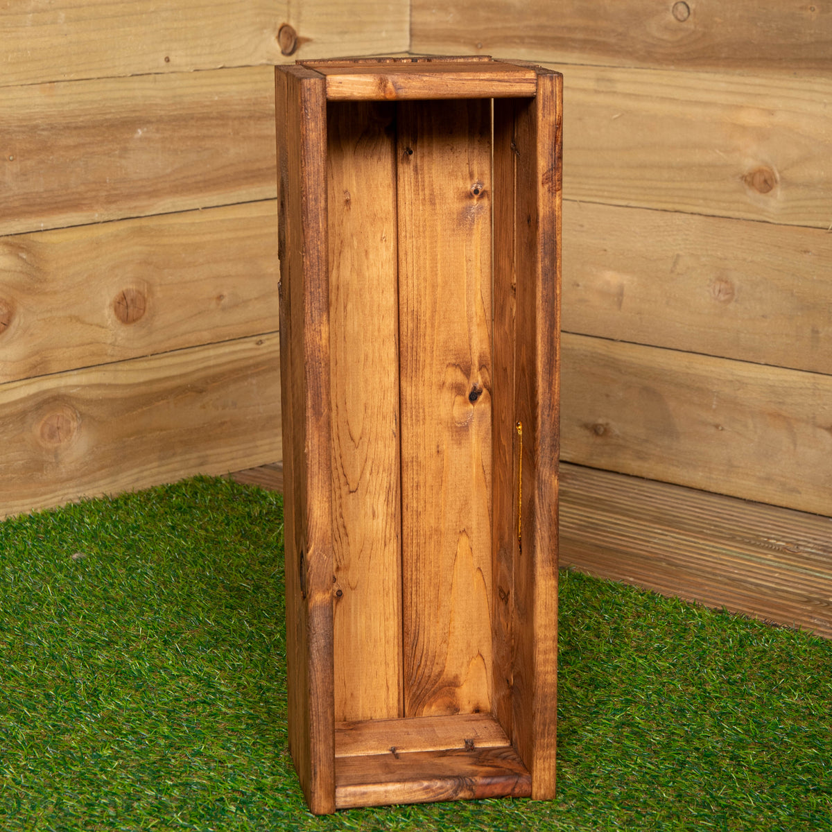 Hand Made 51cm x 18cm x 14cm Rustic Wooden Garden Flower Planter