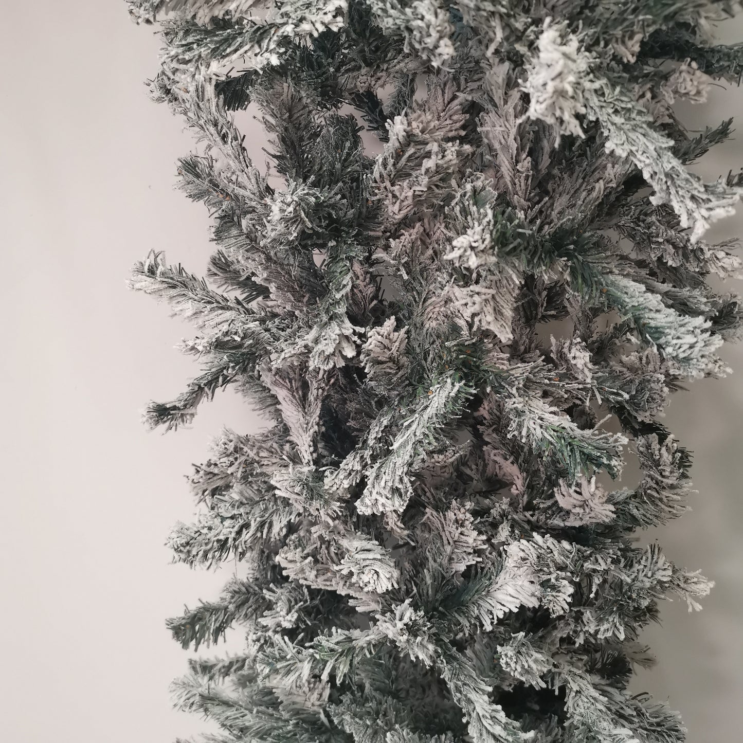 Factory Seconds: 8ft Indoor Flocked PVC Christmas Tree Arch with Snow Tips and Flat Top