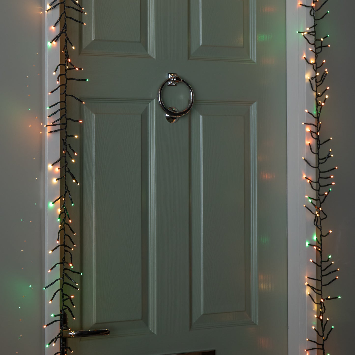 5.5m 426 Cluster LED Autumn Twist Door Garland with Multi-Coloured LEDs on Green Cable