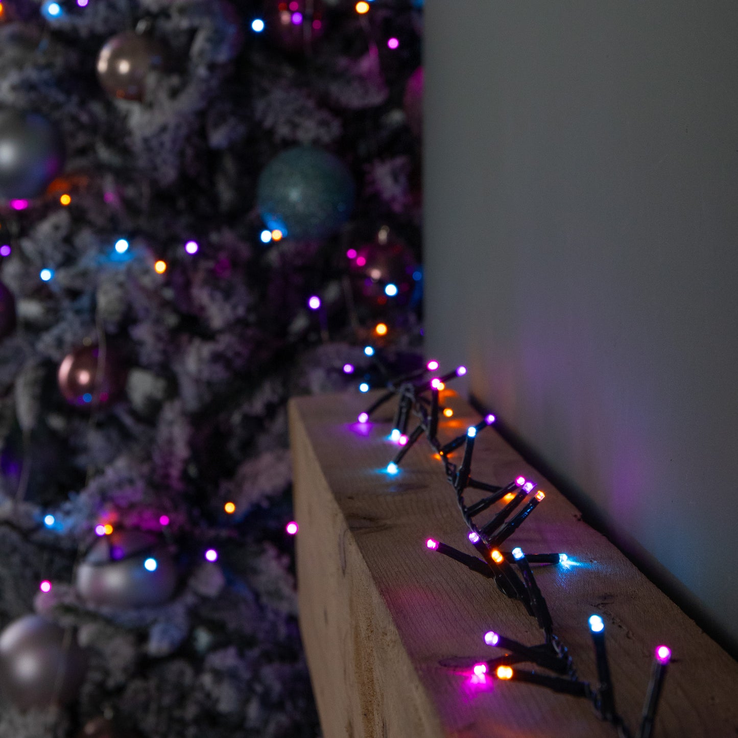 Factory Seconds: 6m 240 LED TreeBrights Multi-Action Christmas String Lights with Timer in Rainbow