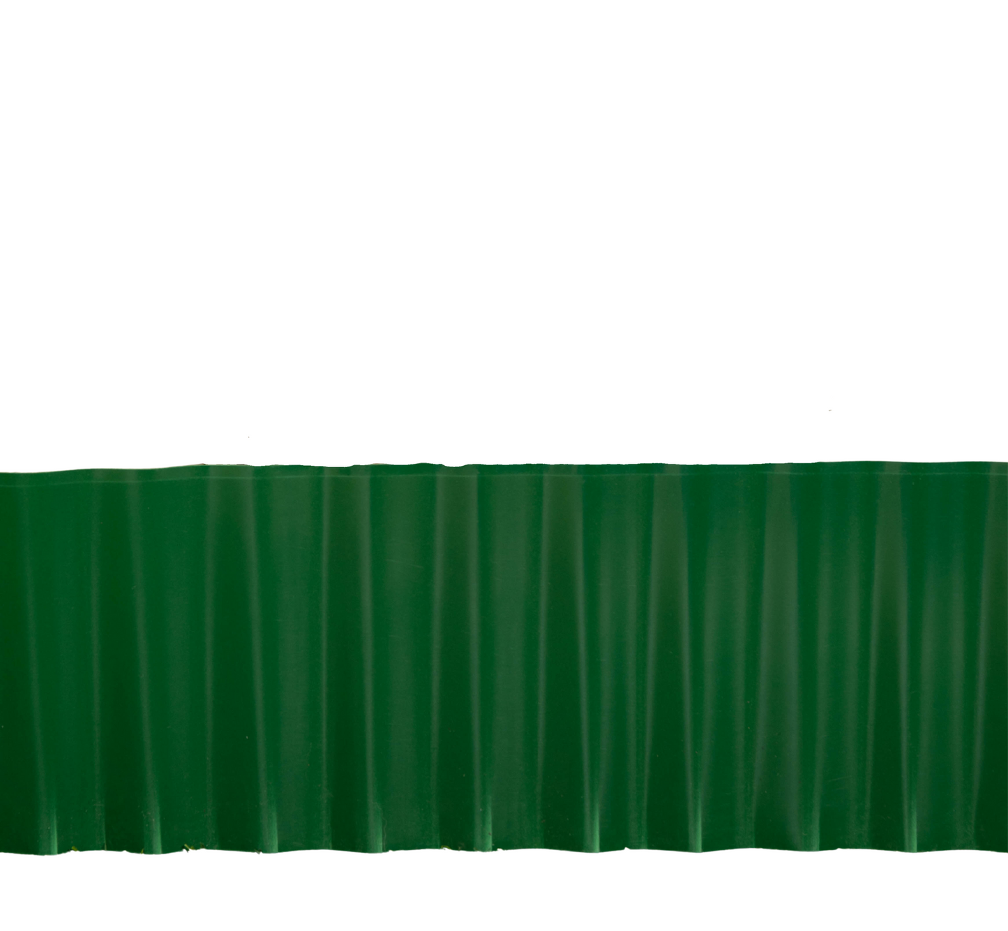 15cm x 9m Large Plastic Corrugated Lawn Garden Edging Border in Green