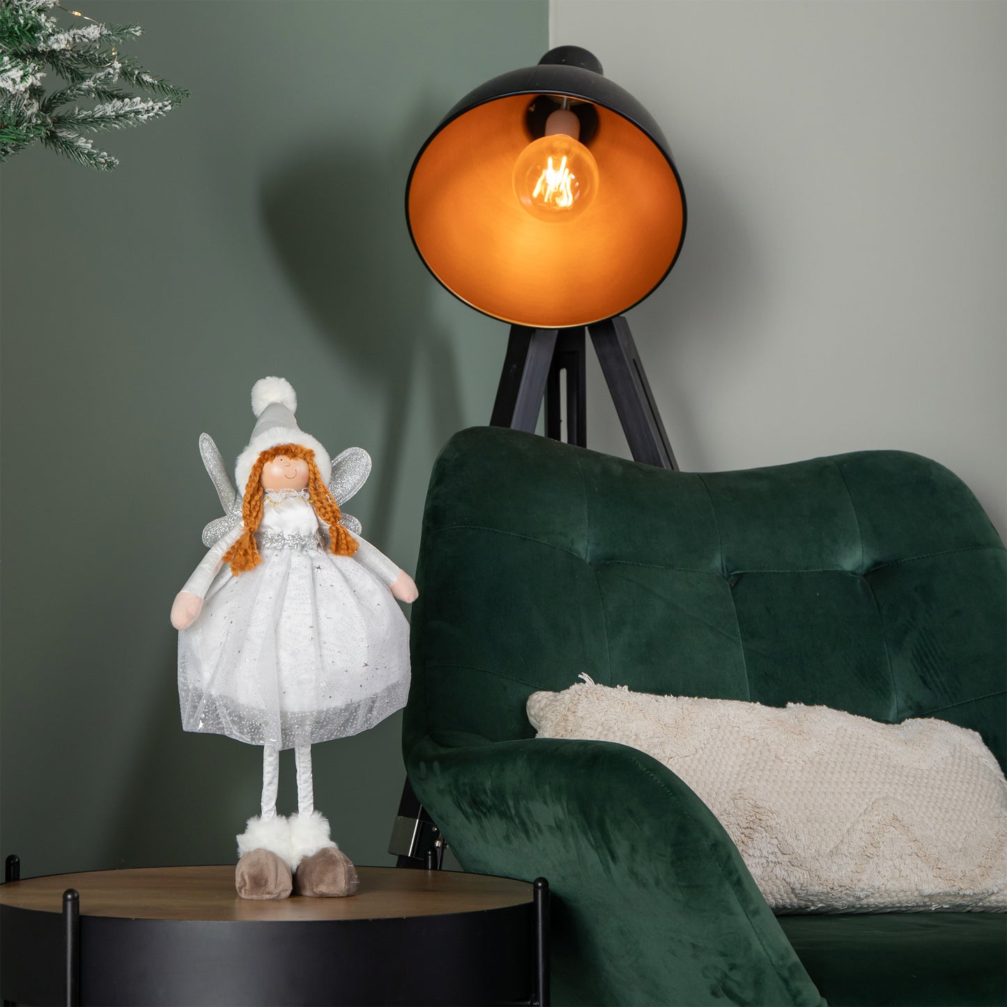 48cm Standing Soft White Fairy Magic Christmas Decoration