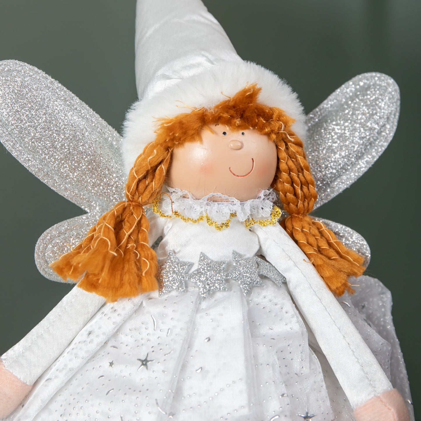 30cm Soft White Fairy Magic Christmas Decoration with Dangly Legs