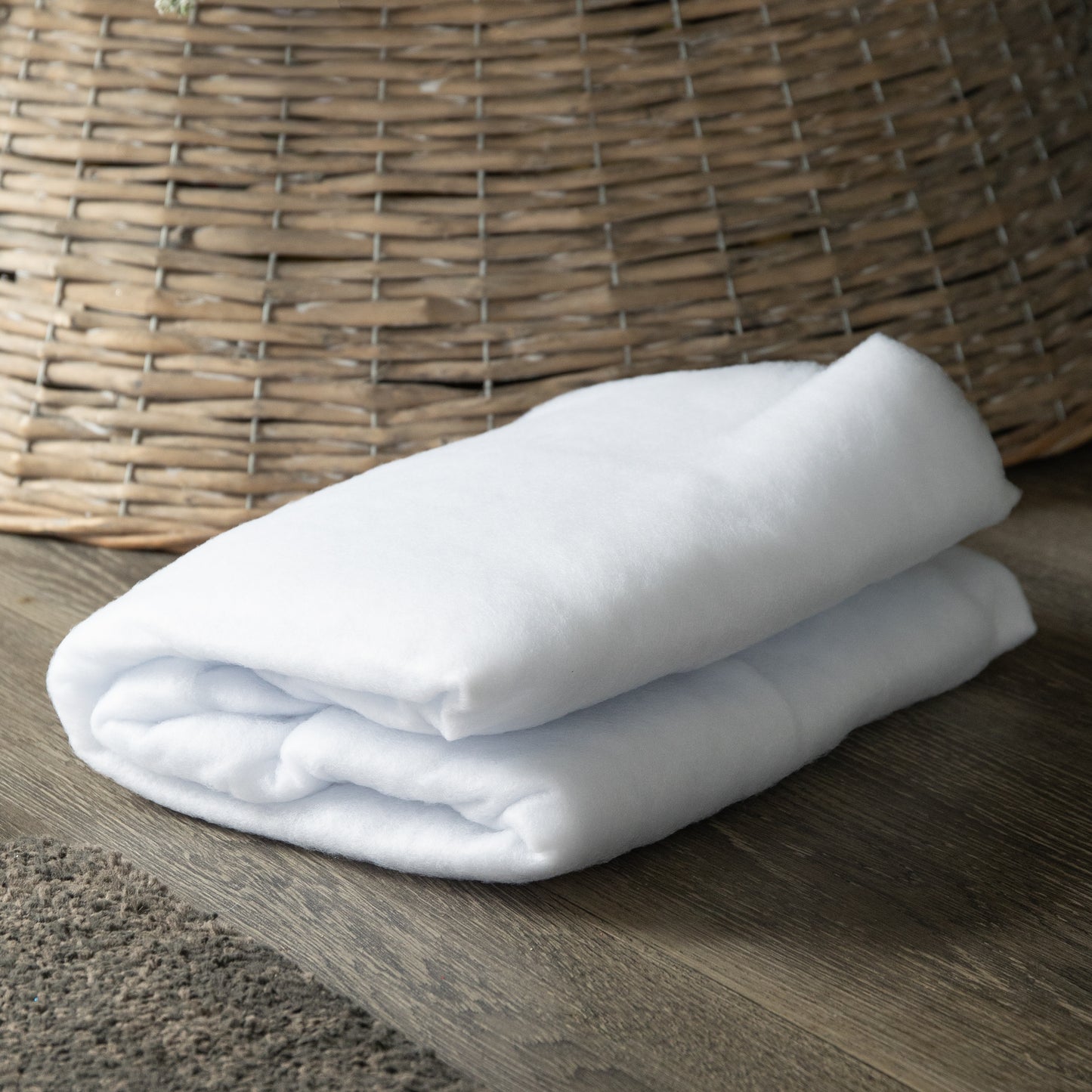 1m x 1m Roll of White Christmas Faux Snow Effect Blanket Table Drape