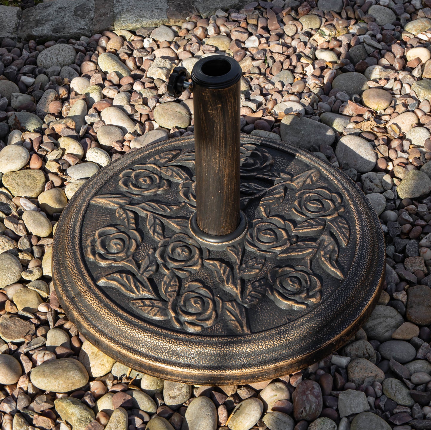 Factory Seconds 9kg Heavy Duty Bronze Cast Iron Effect Garden Parasol Base