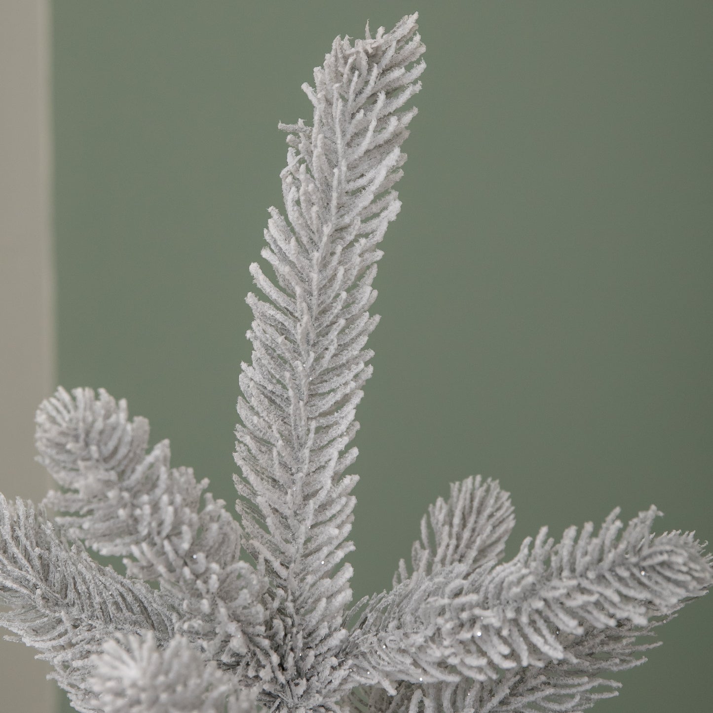 5ft (1.5m) Grey Frosted Grandis Fir Christmas Tree with Metal Stand