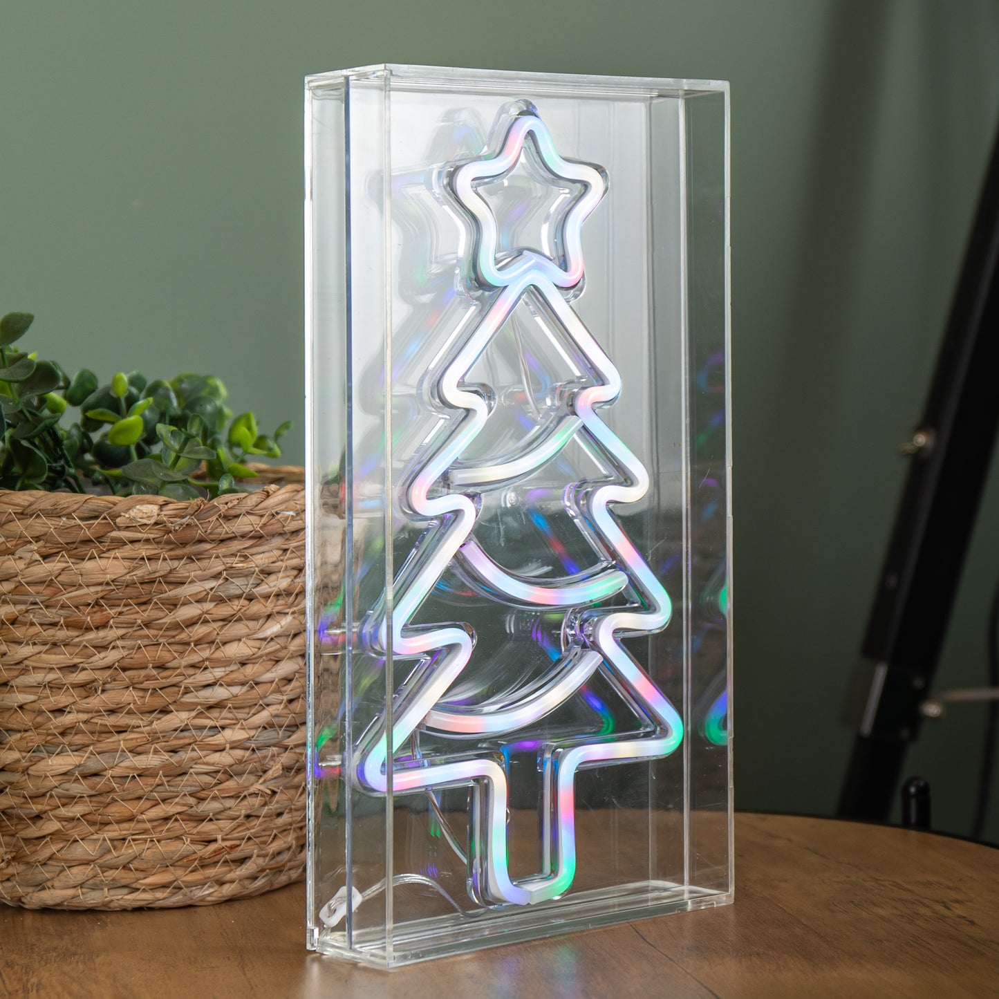 30cm Light up RGB Neon Flex Christmas Tree Decoration