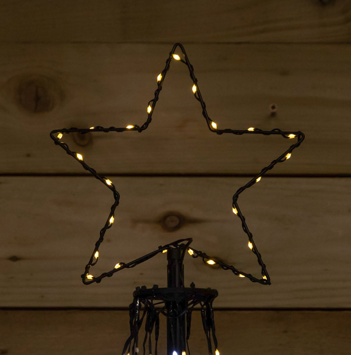 3m Light up Christmas Pyramid Cone Tree with 997 White & Warm White LEDs