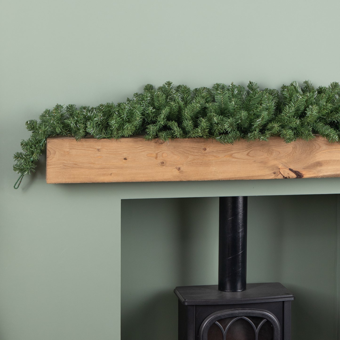 1.8m Plain Green Imperial Pine Christmas Garland Swag Decoration