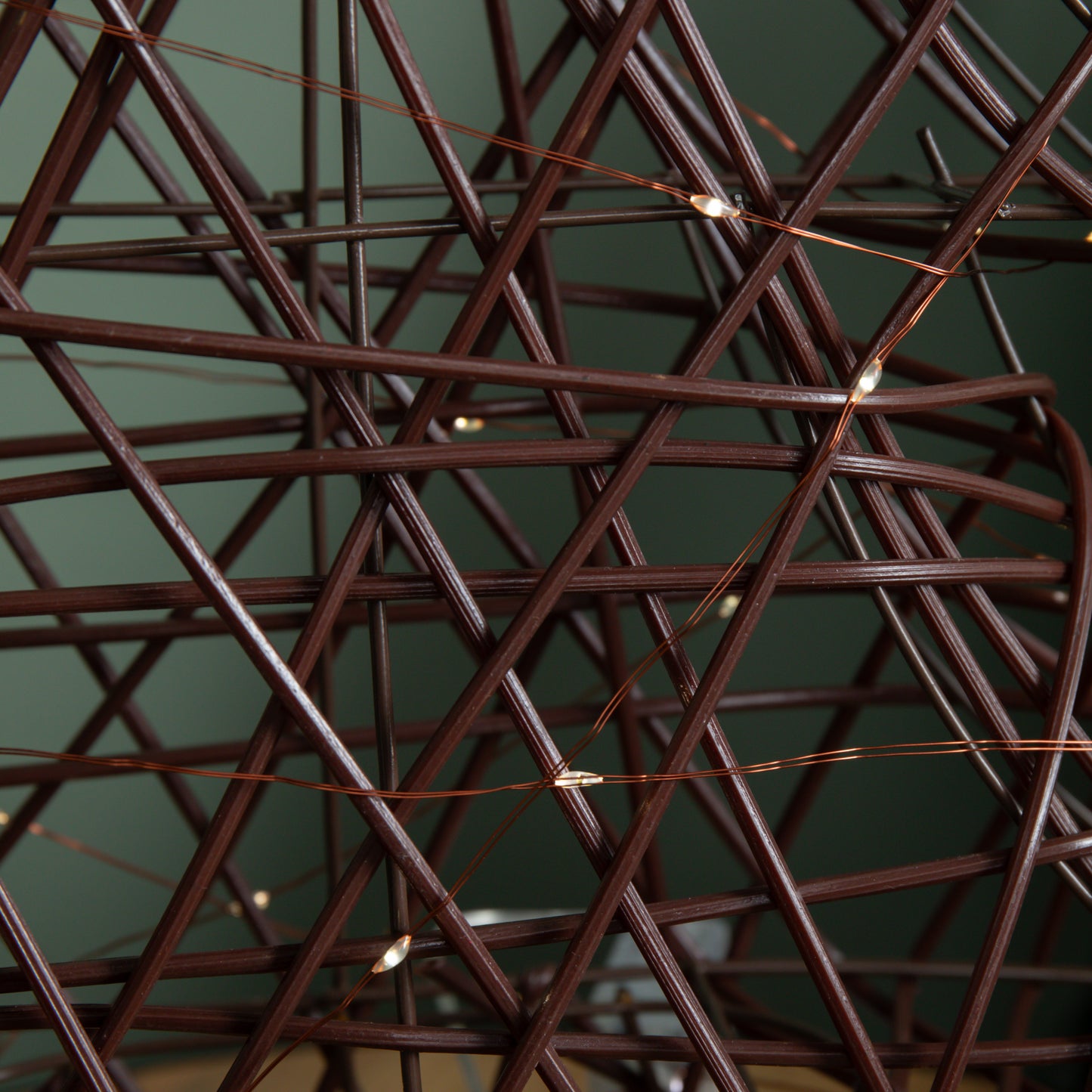 60cm Battery Operated Light up Christmas Tree with Red Bow & 60 Warm White LEDs