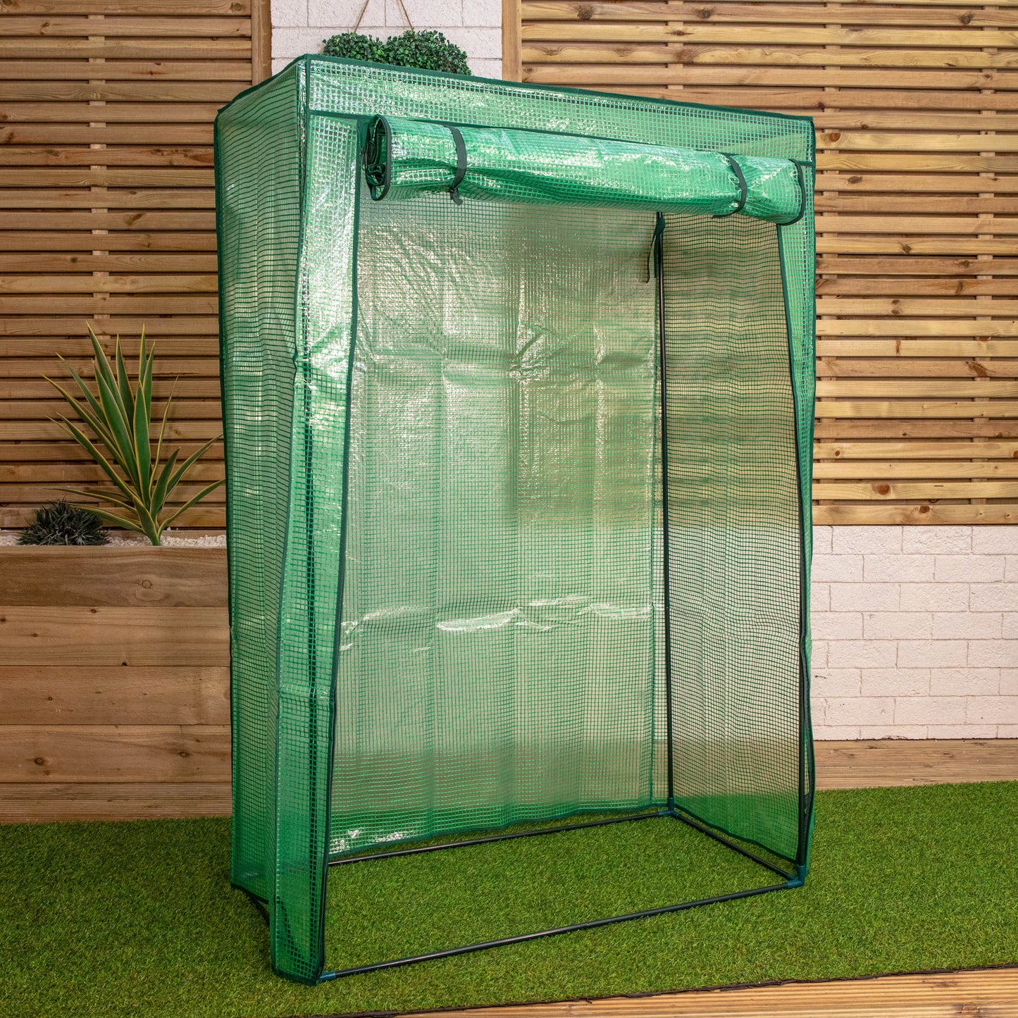 1.5m x 1m Outdoor Tomato Greenhouse with Steel Frame and Protective PE Cover