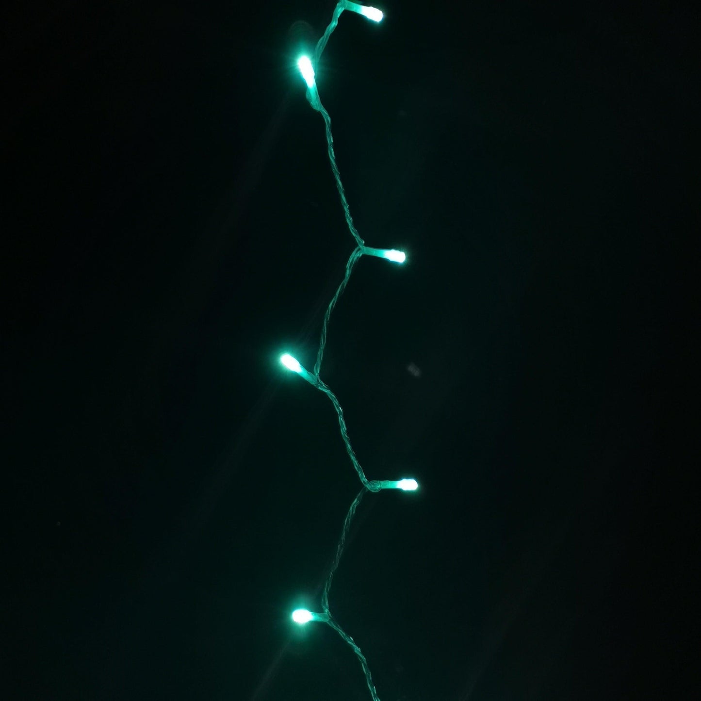 Factory Seconds: 200 LED 16m Premier Christmas Outdoor 8 Function Lights Clear Wire in Turquoise
