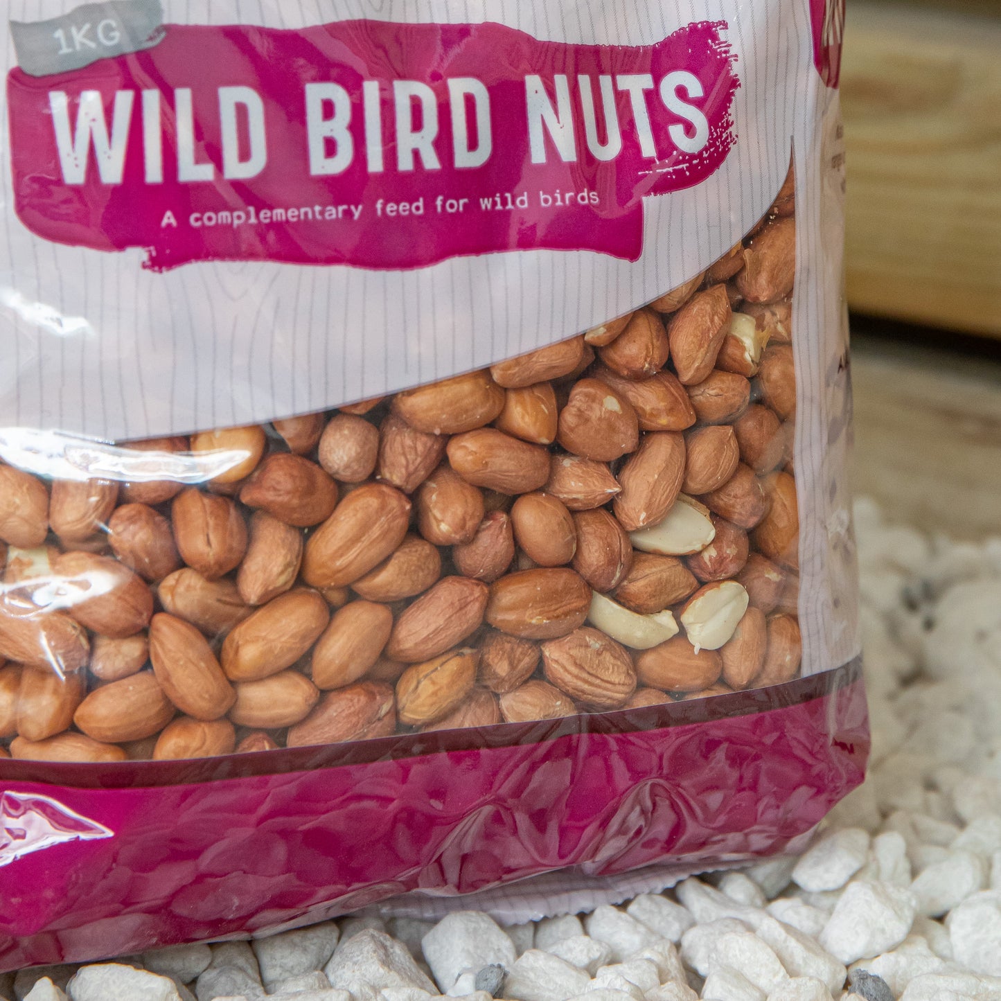 1kg Bag Garden Wild Bird Whole Nuts Feed