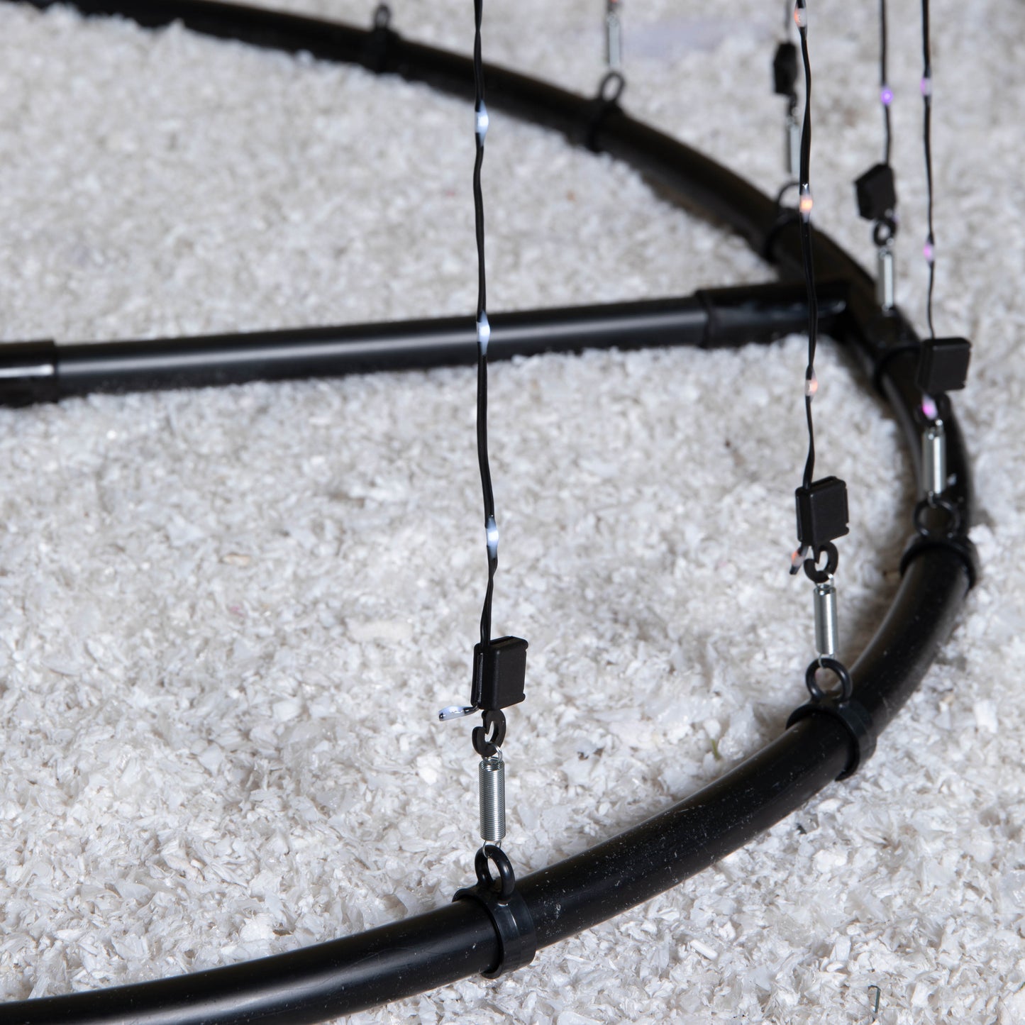 2.5m Light up Christmas Pyramid Cone Tree with 835 Multi-Action Rainbow LEDs