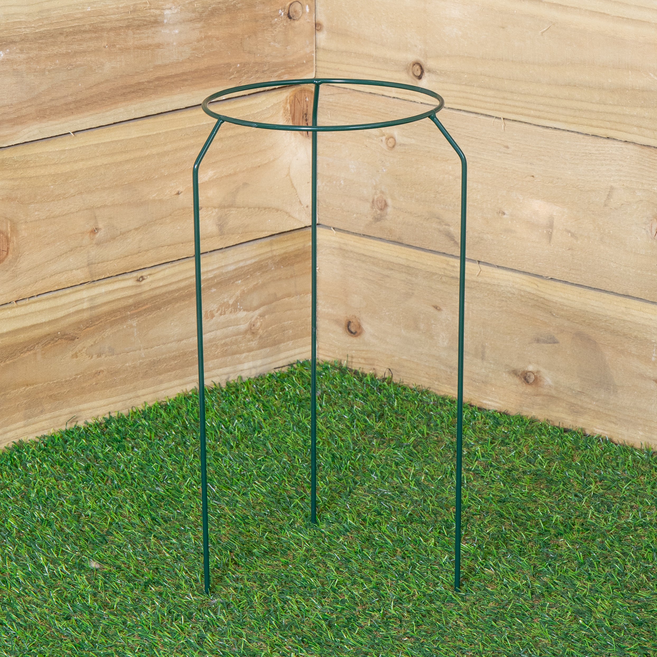 Tom Chambers Green Metal Herbaceous Garden Plant Support Ring Small