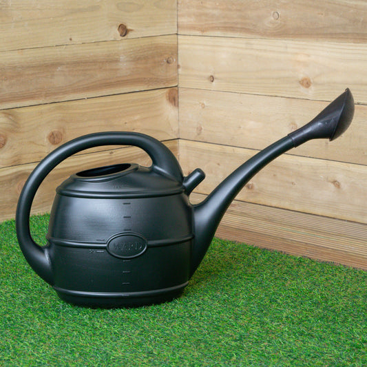 10L Garden Patio Ward Watering Can with Rose in Green