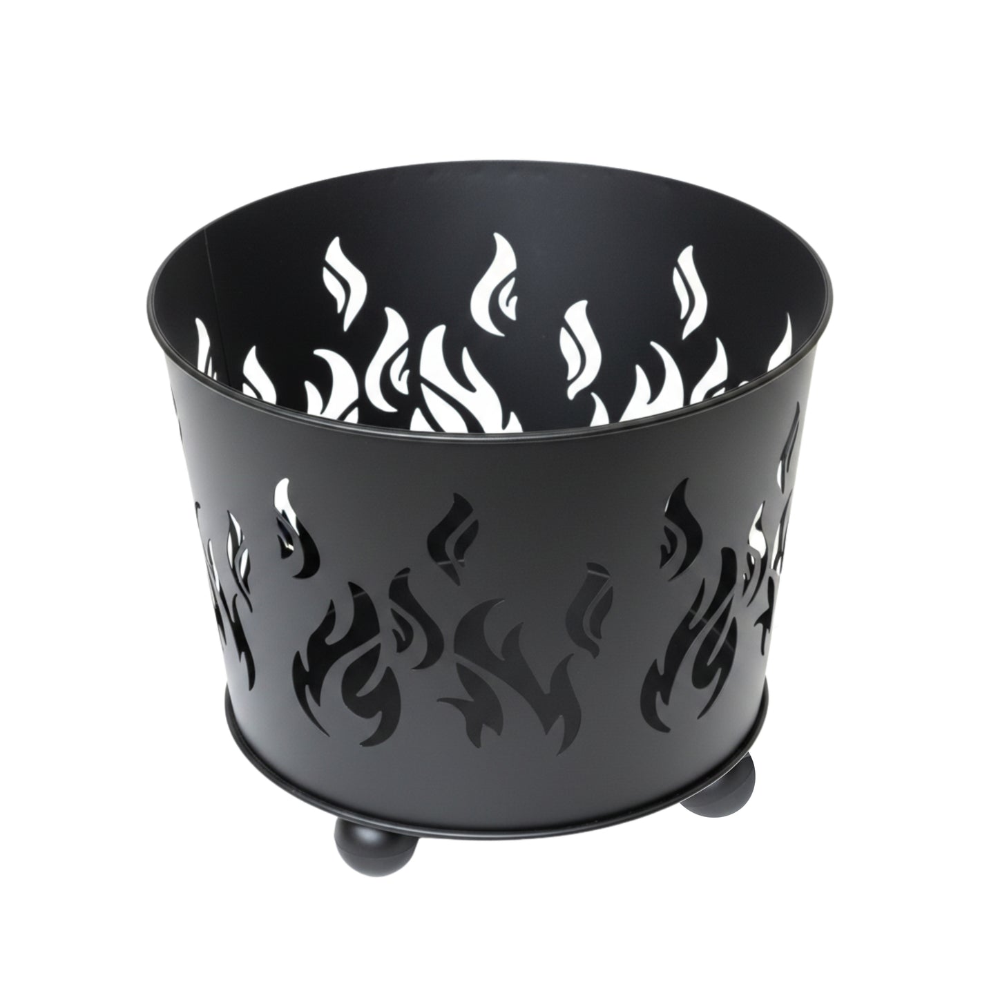 32cm Black Steel Fuego Outdoor Garden Firebasket