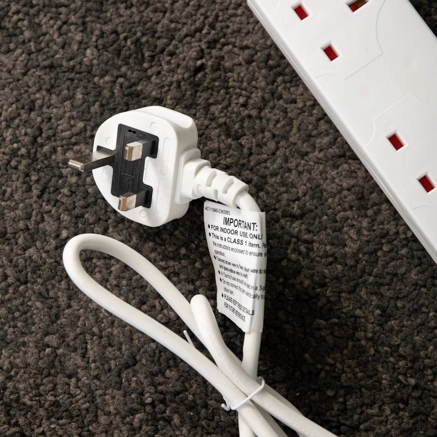 4 Way Transformer Plug Extension Cable with 40cm Lead Wire