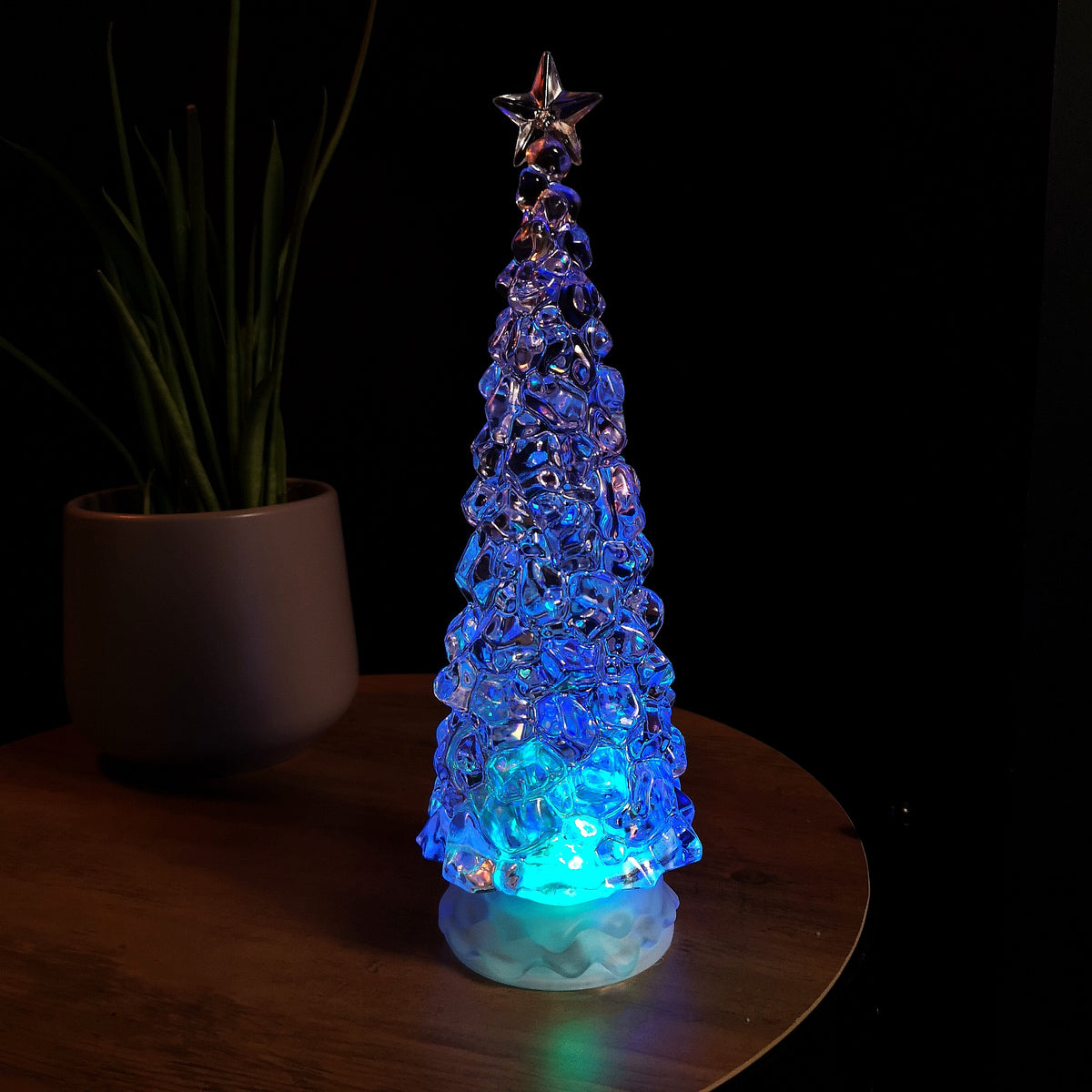30cm LED Water Spinner Christmas Tree With Colour Changing LEDs