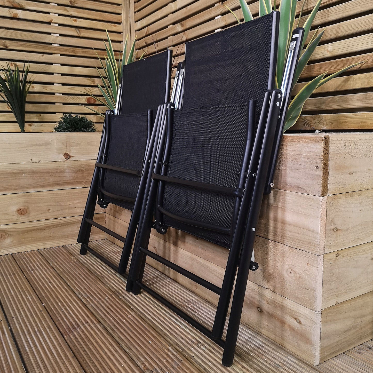 Outdoor 2 Person Round Glass Top Garden Dining Table Chairs Set