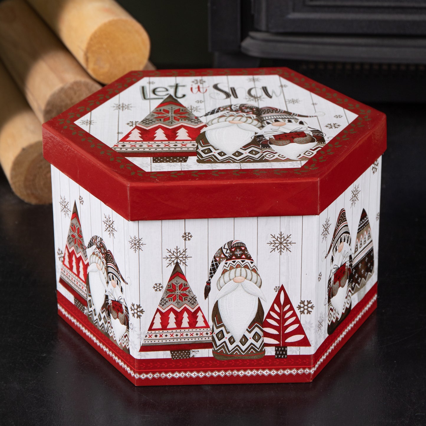 7cm Set of 14 Traditional Vintage Christmas Gonk Tree Baubles