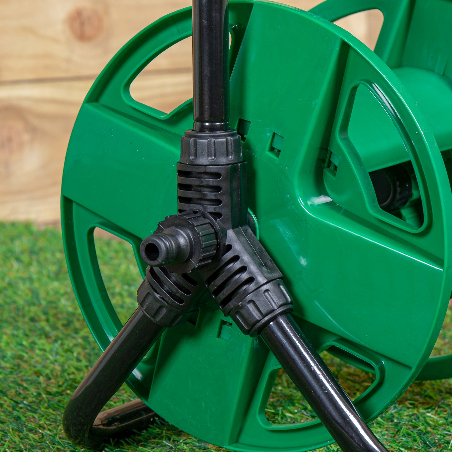 30m Portable Garden Hose Pipe Storage Reel with Crank Handle