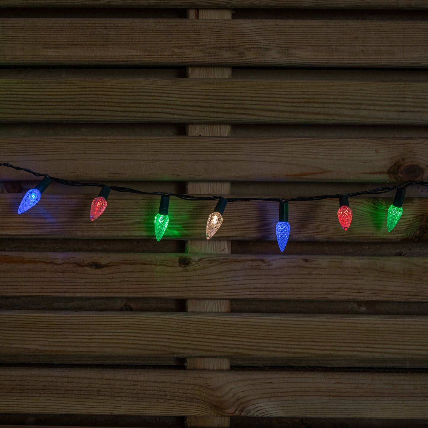 15m 300 LED Multi-action Pinecone Christmas Lights in Multi-Coloured