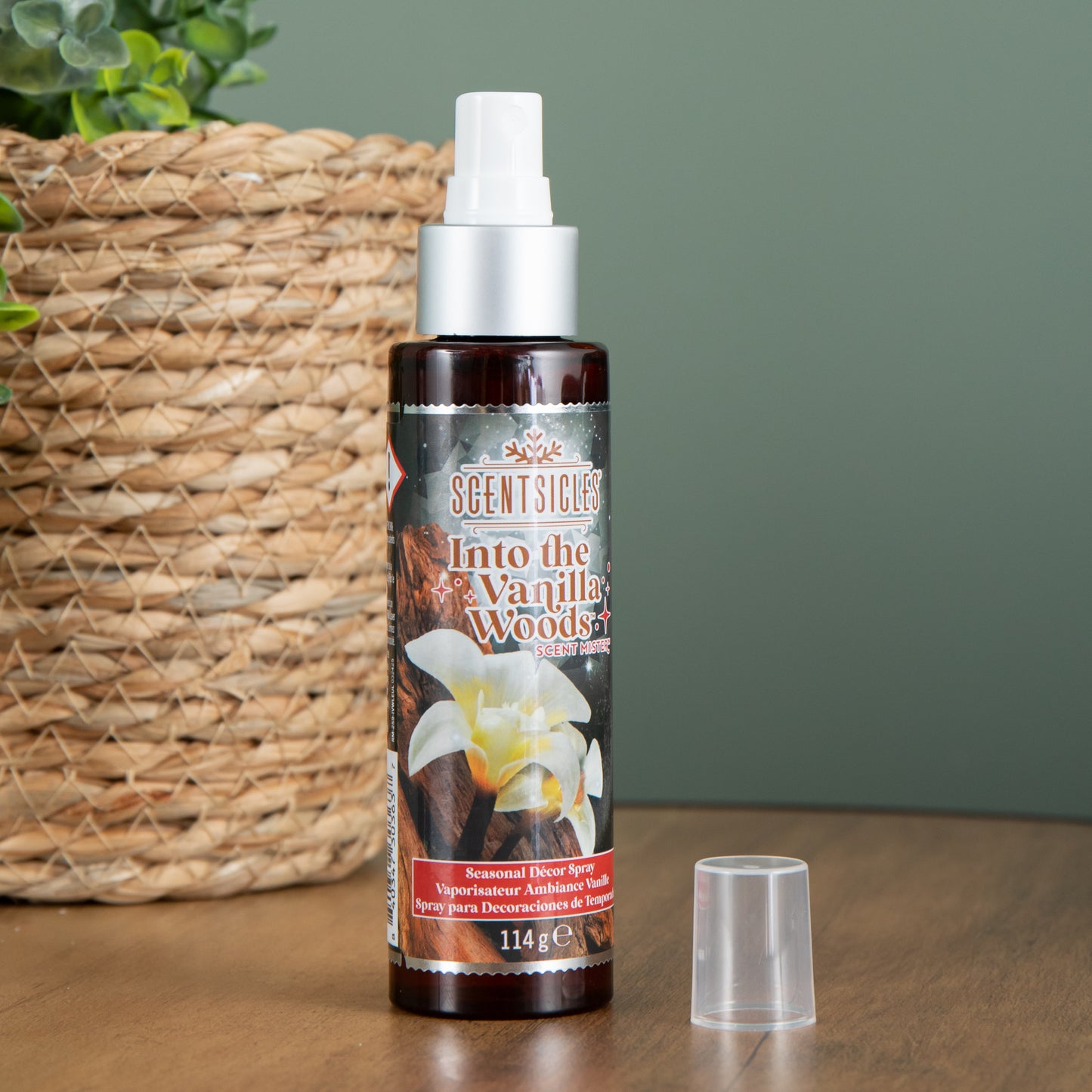 114ml Vanilla Woods Scentsicles Christmas Decoration Spray Mist