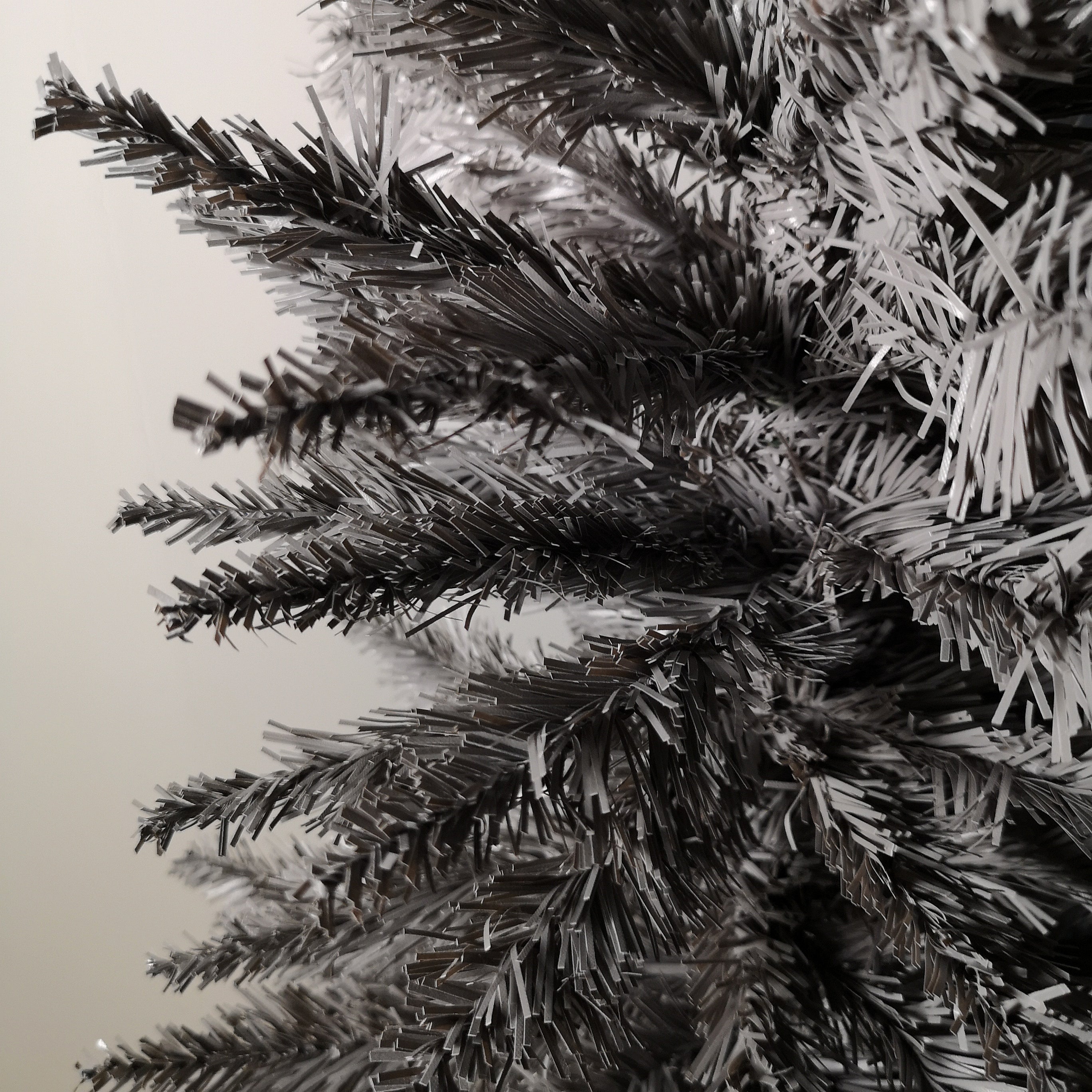 6ft (1.8m) Pencil Pine Artificial Slim Christmas Tree 321 Tips in Grey
