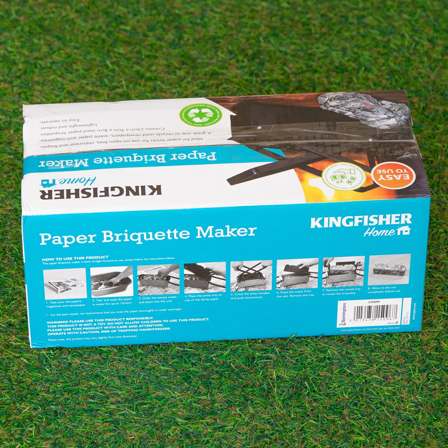 Paper Log Brick Briquette Solid Fuel Maker - Make Fuel from Old Newspapers