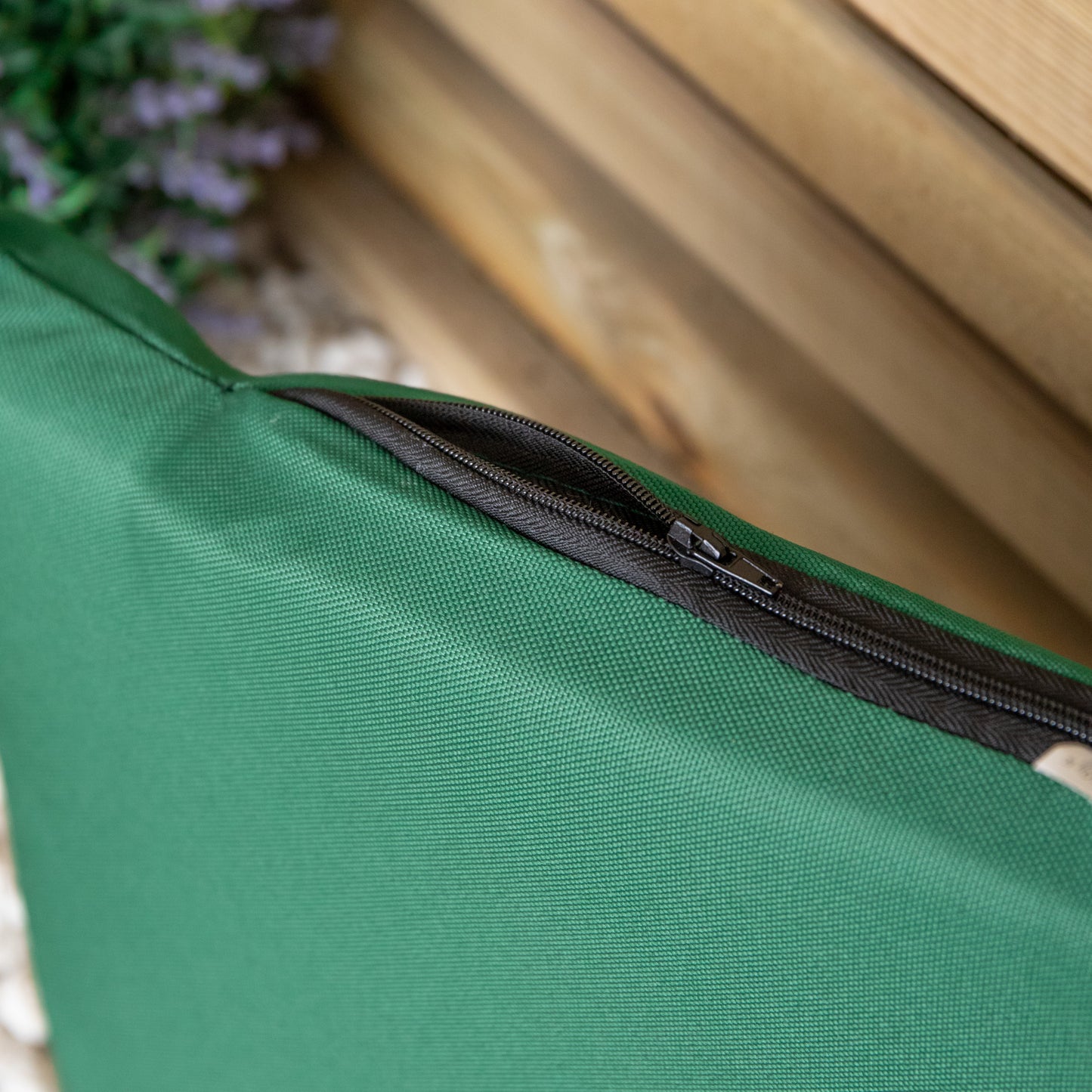 52 x 20cm Back Cushion for Single Wooden Garden Chair in Green