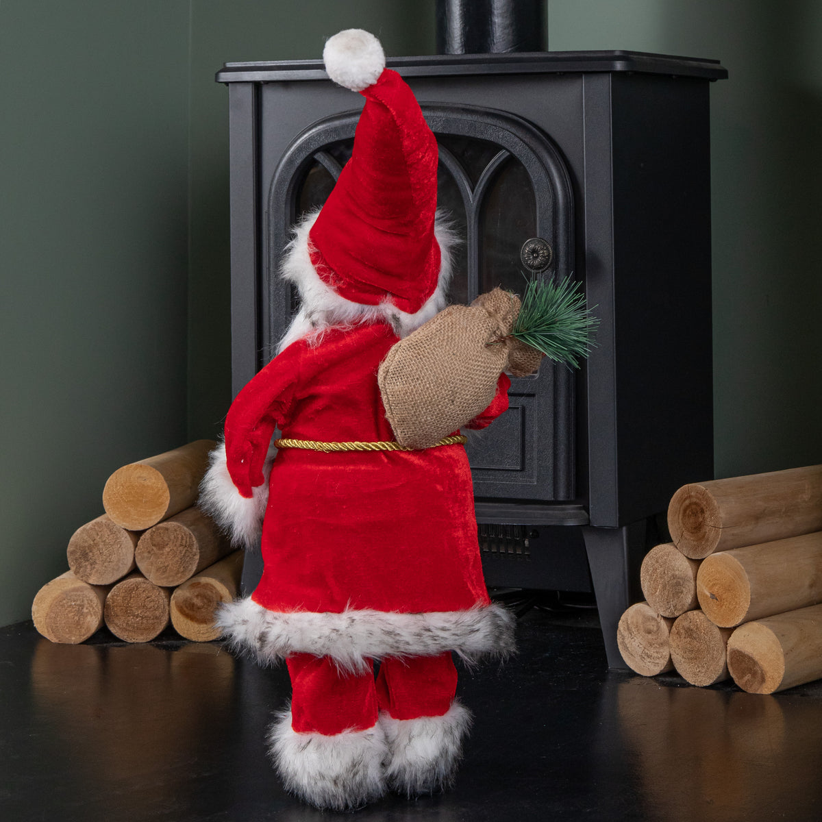 52cm Large Traditional Santa Claus Figure Christmas Decoration