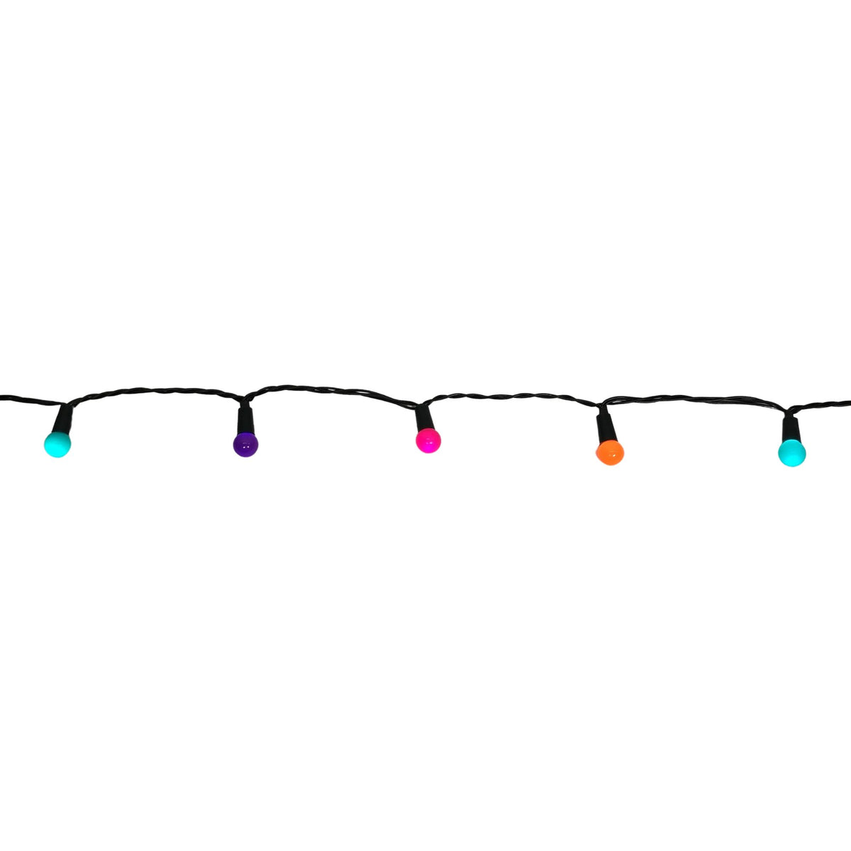 50 LED Pearl Berry Multi-Action Christmas String Lights in Rainbow